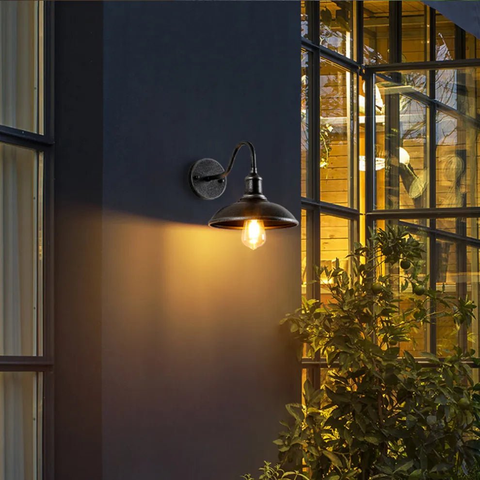Elara Haus Vintage Industrial Barn Light Sconce Side
