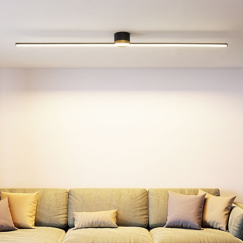 Erix Linear Flush Mount Ceiling Light Angle