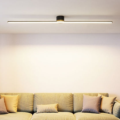 Erix Linear Flush Mount Ceiling Light Angle