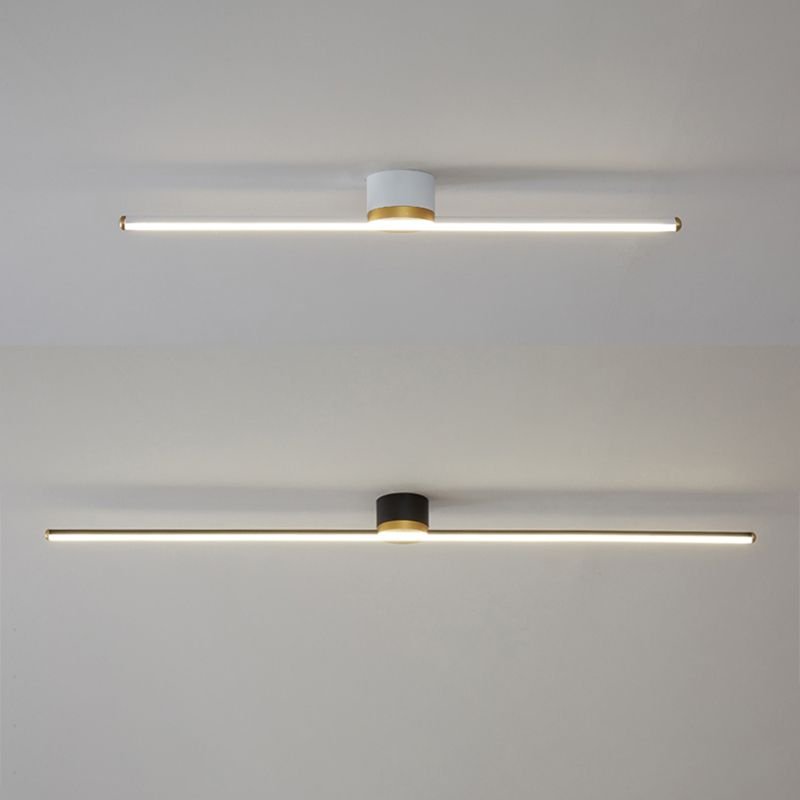 Erix Linear Flush Mount Ceiling Light Lifestyle