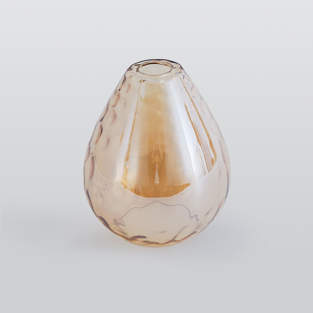 Glass Pendant Light Teardrop Dimpled Shade View 17