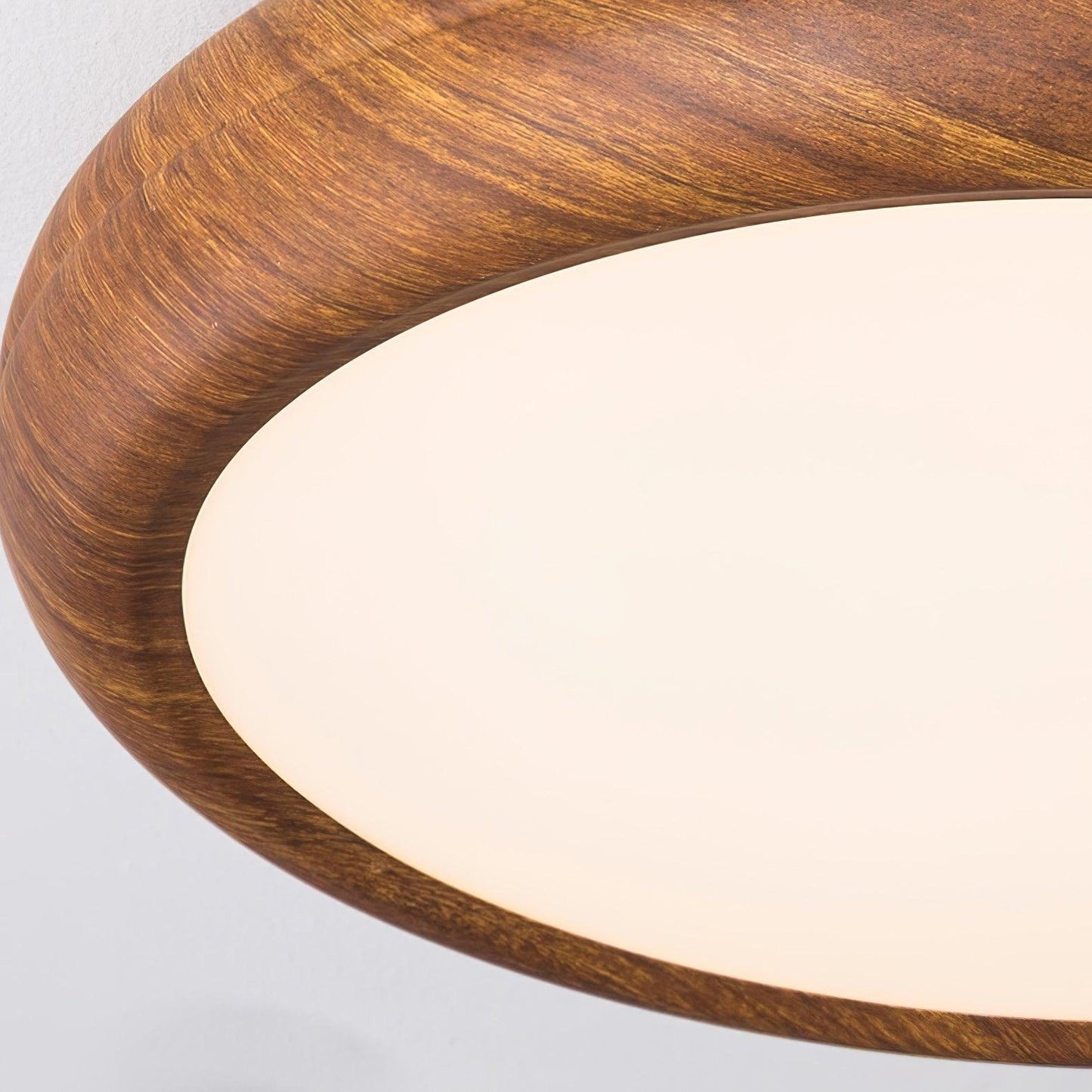 Grena Wood Grain Round Ceiling Light View 11