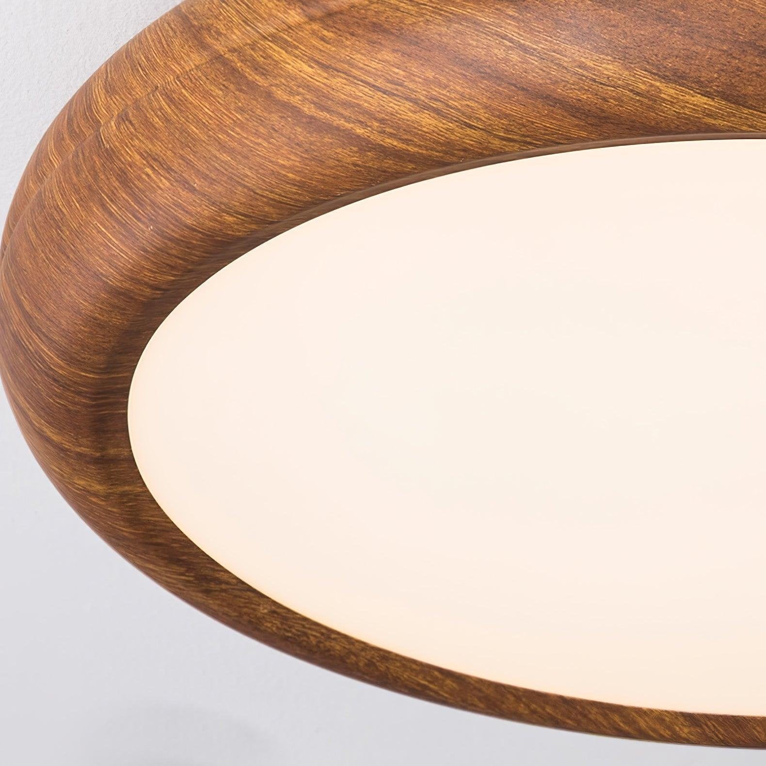 Grena Wood Grain Round Ceiling Light View 11