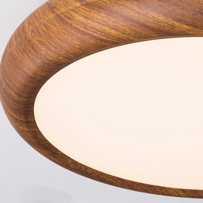 Grena Wood Grain Round Ceiling Light View 11