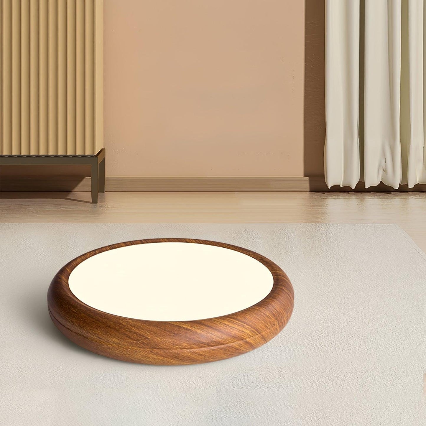 Grena Wood Grain Round Ceiling Light View 12