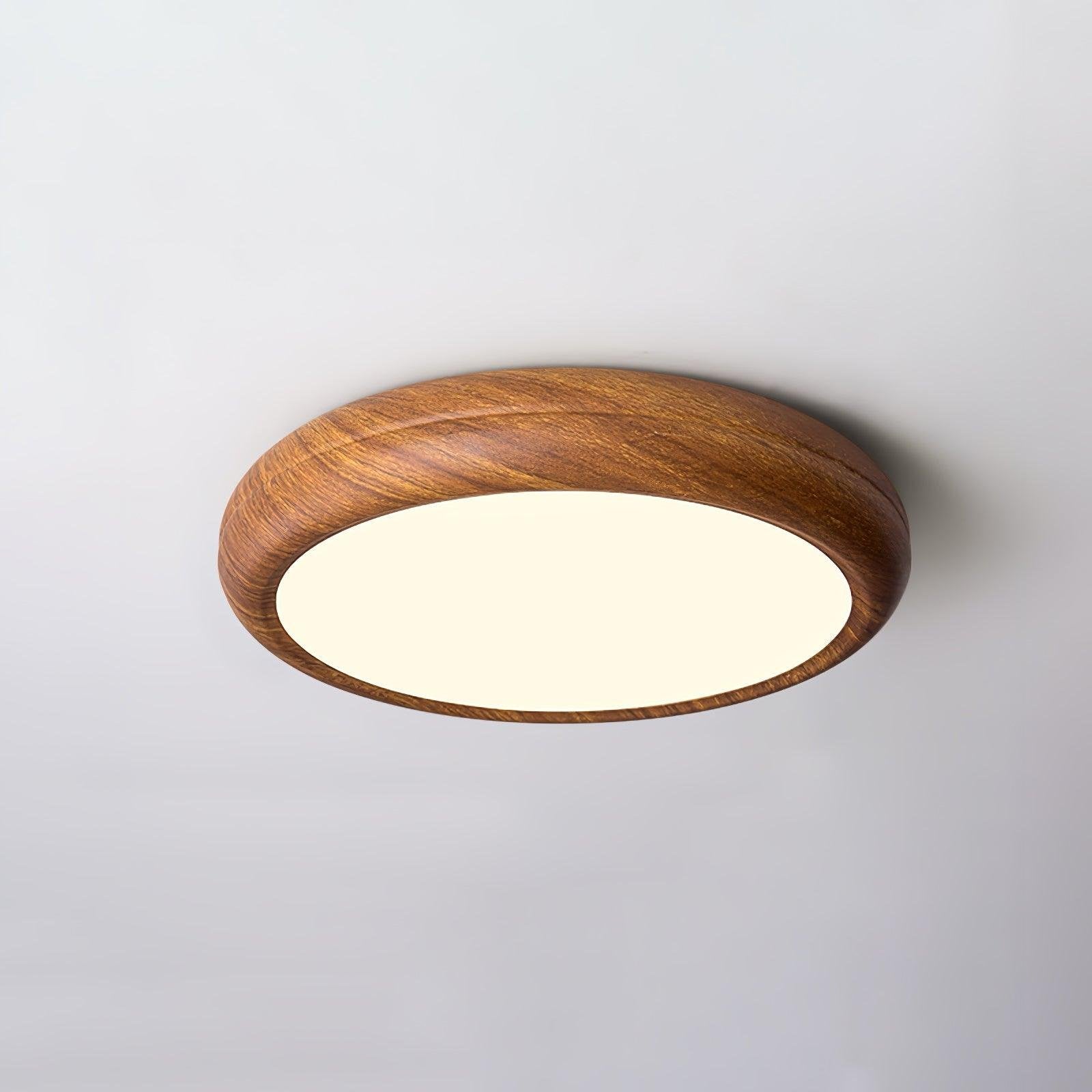 Grena Wood Grain Round Ceiling Light View 14