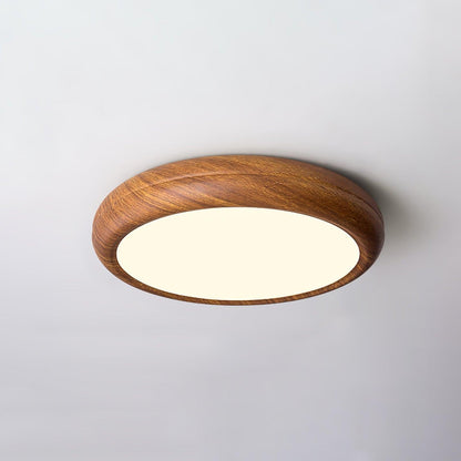 Grena Wood Grain Round Ceiling Light View 14