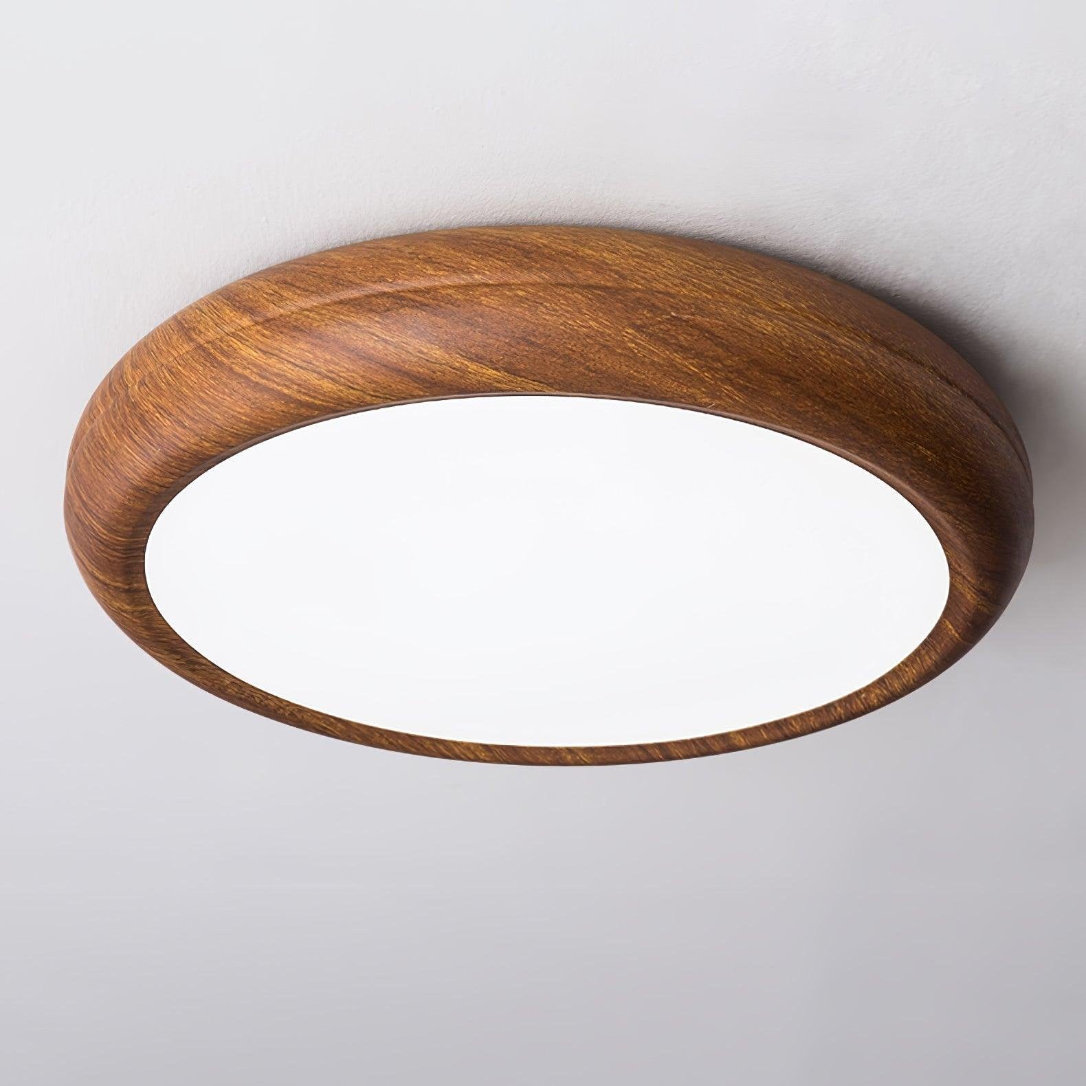 Grena Wood Grain Round Ceiling Light View 16