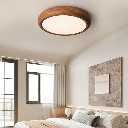 Grena Wood Grain Round Ceiling Light View 17