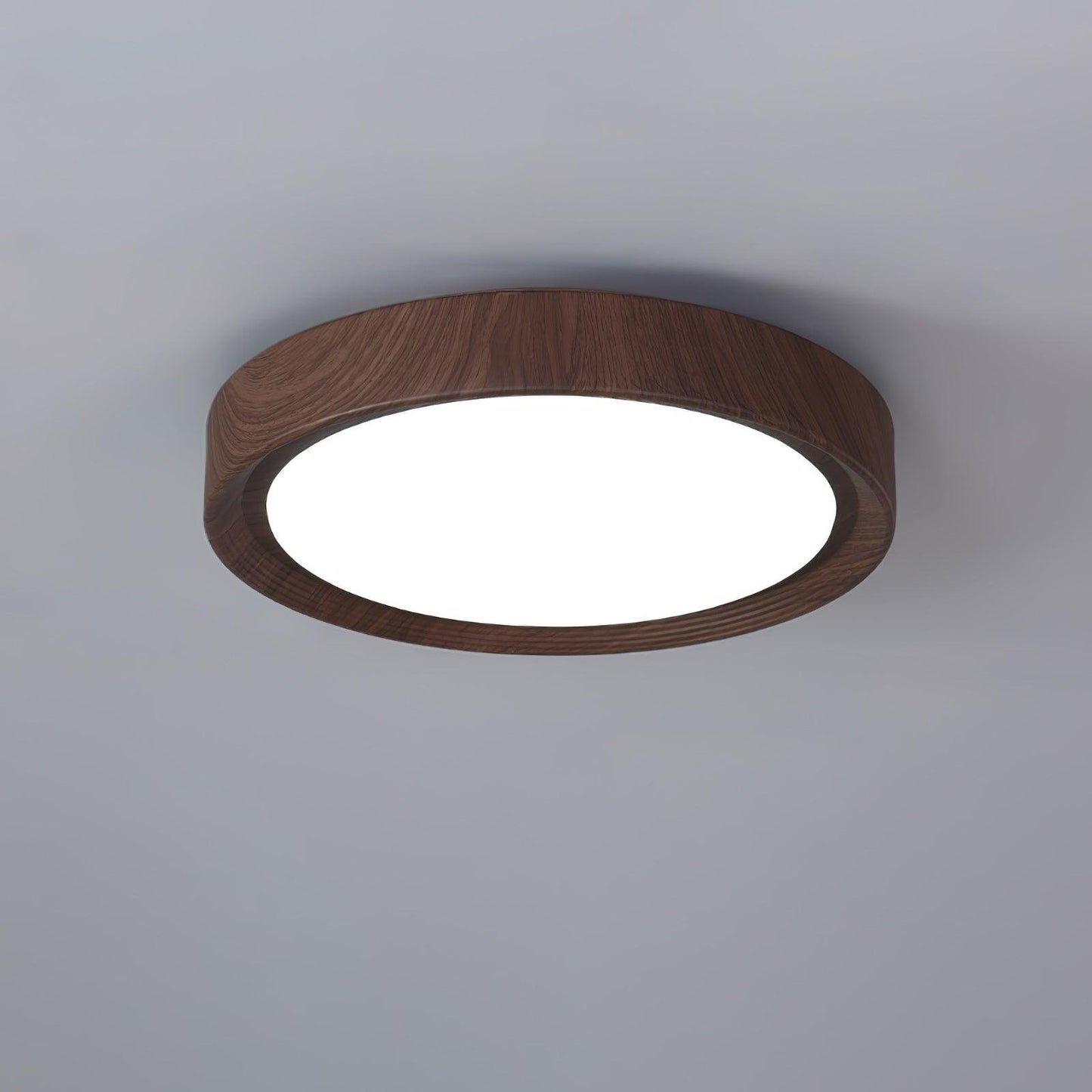 Grena Wood Grain Round Ceiling Light View 24