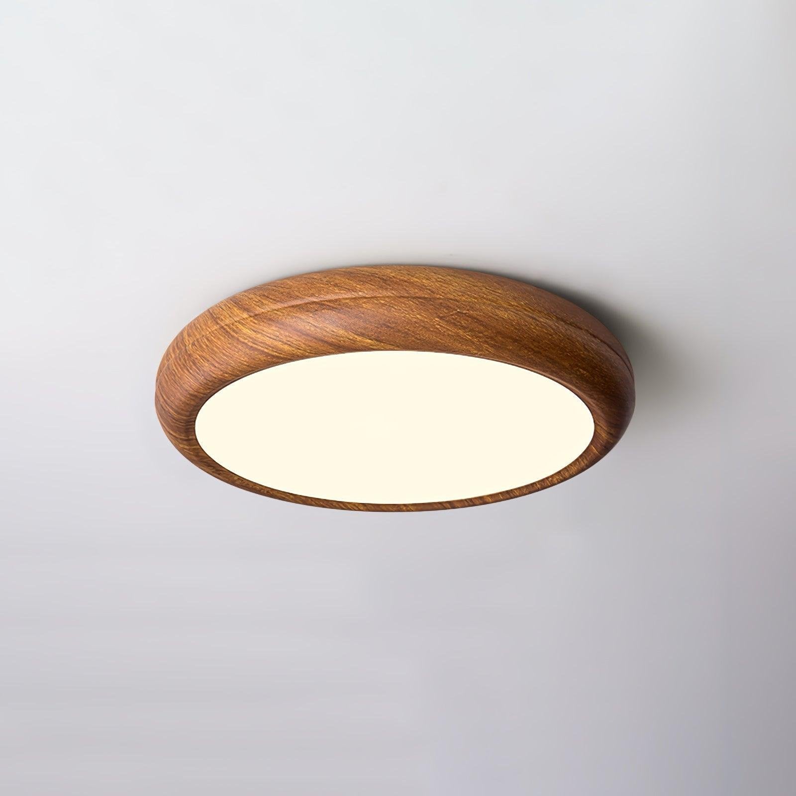 Grena Wood Grain Round Ceiling Light View 27