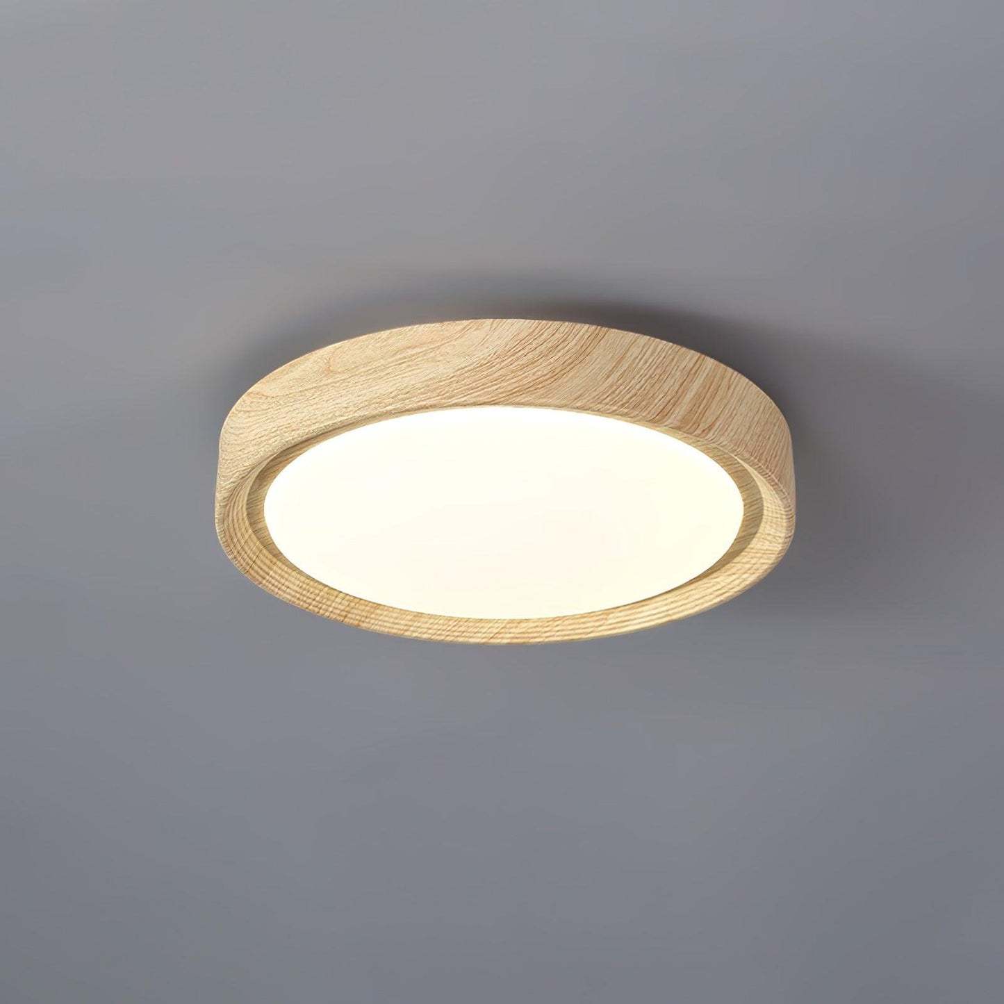 Grena Wood Grain Round Ceiling Light View 32