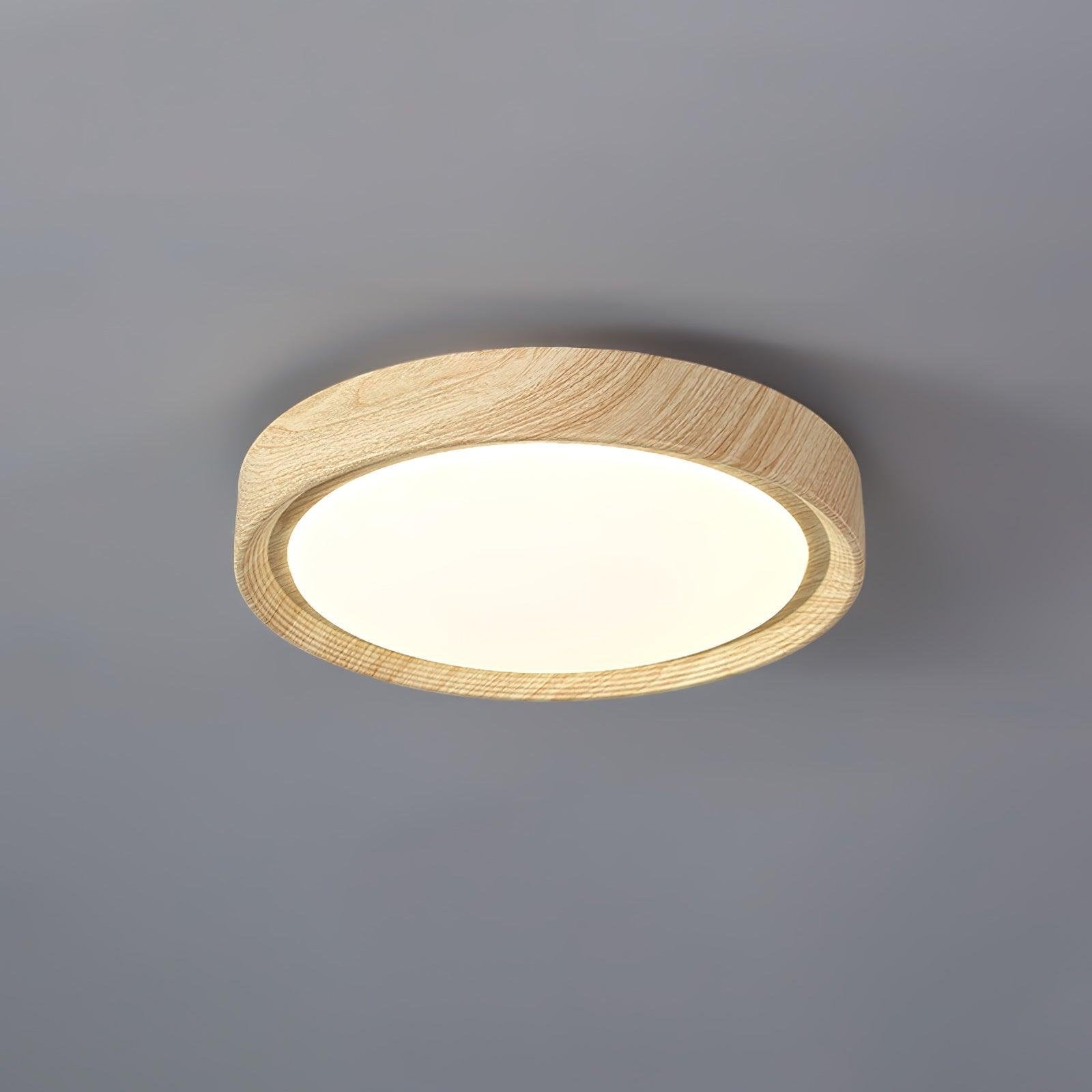 Grena Wood Grain Round Ceiling Light View 32