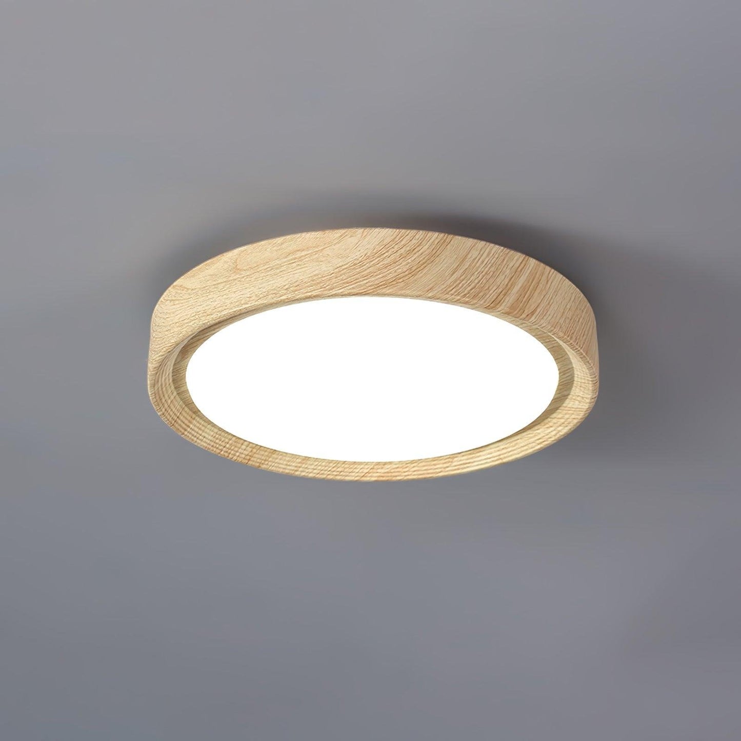 Grena Wood Grain Round Ceiling Light View 33