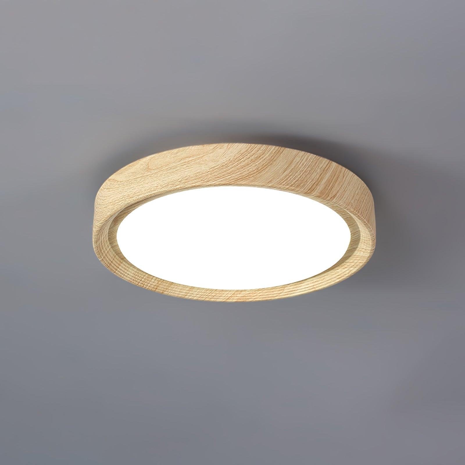 Grena Wood Grain Round Ceiling Light View 33