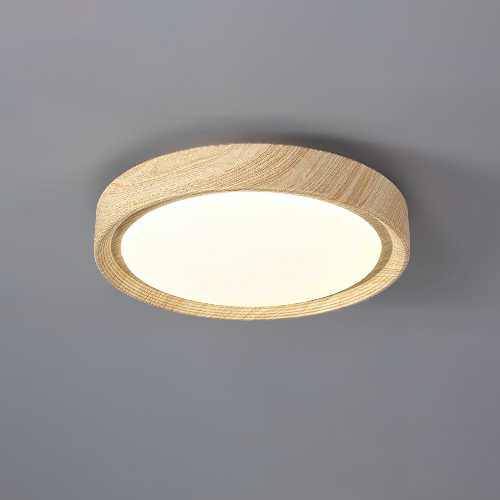 Grena Wood Grain Round Ceiling Light View 34
