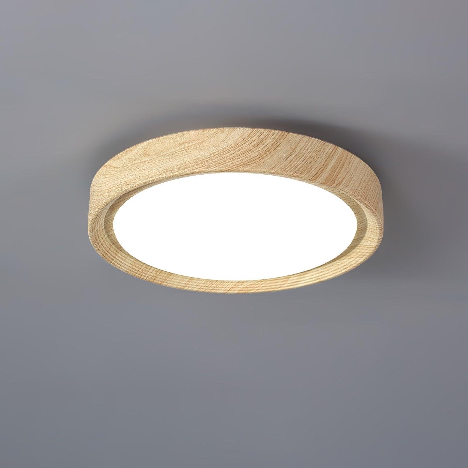 Grena Wood Grain Round Ceiling Light View 35
