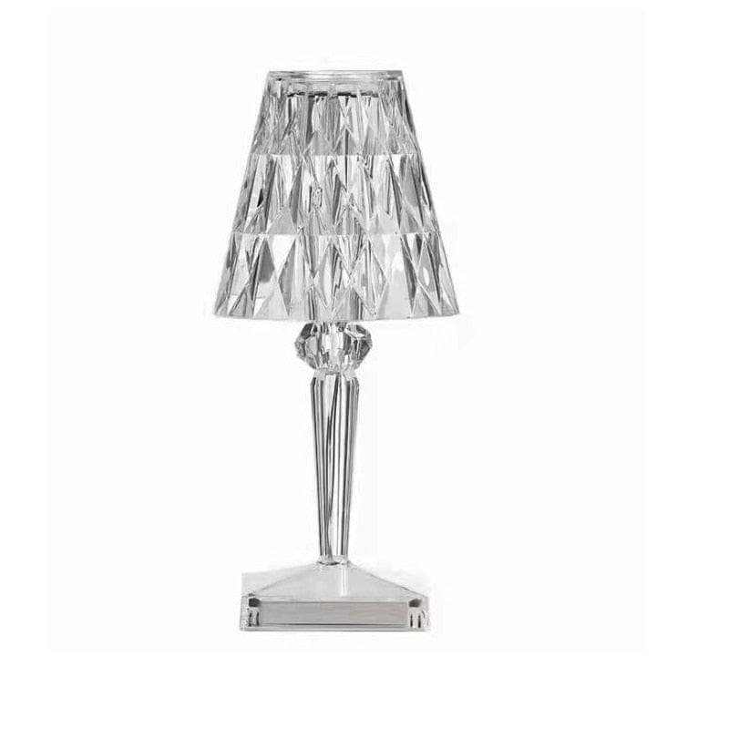 Diamond Pattern Table Lamp | Minimalist Desk Decor