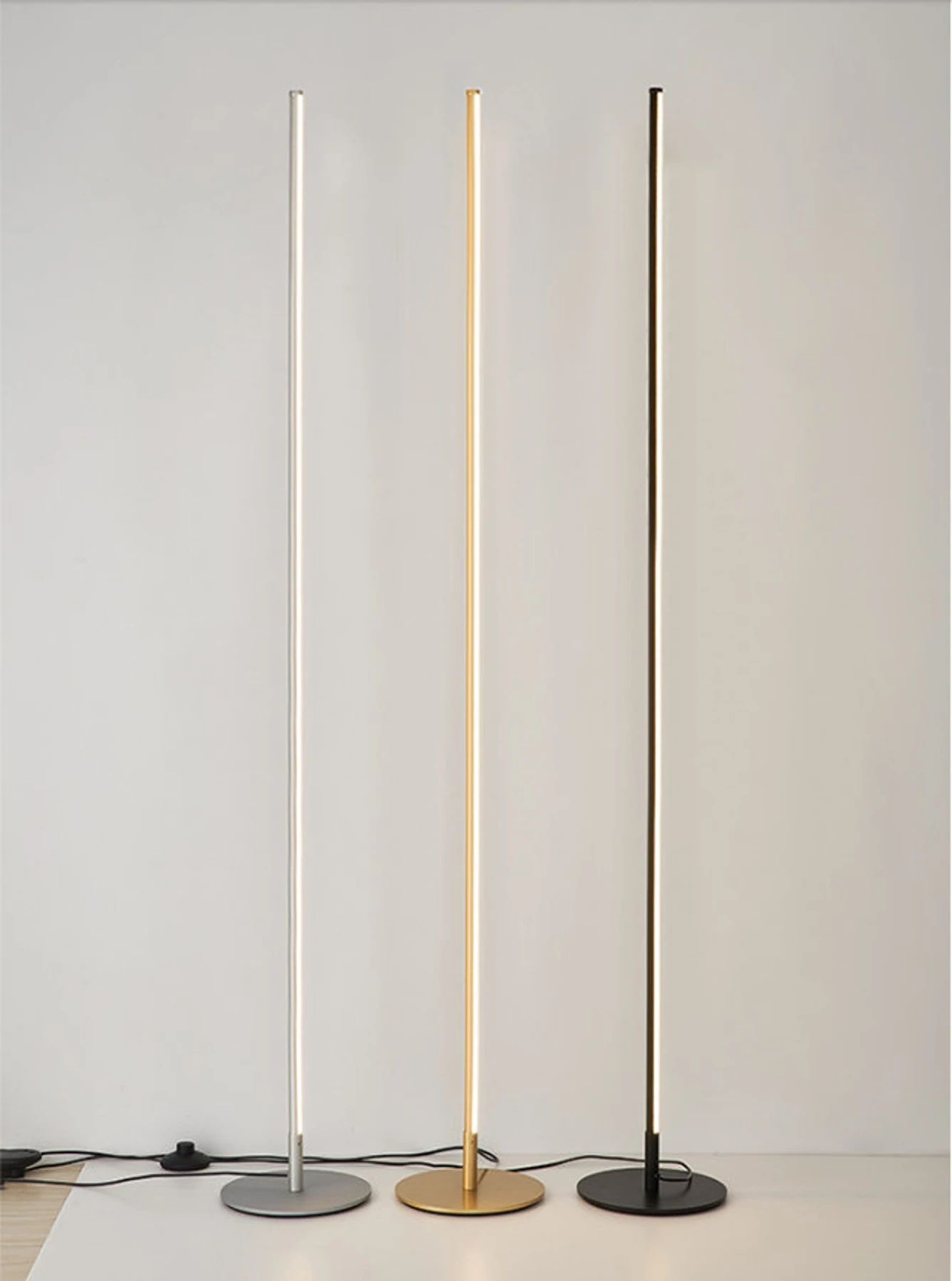 Minimalist Floor Lamp with Light Bar | Modern Accent for Home