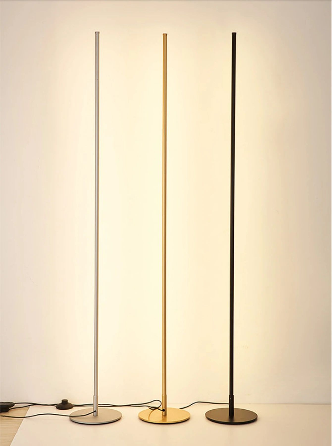 Minimalist Floor Lamp with Light Bar | Modern Accent for Home