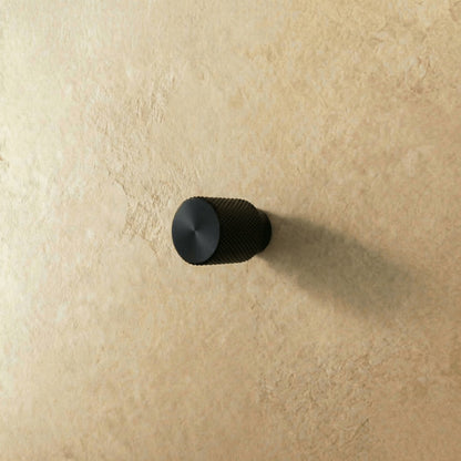 Industrial Brass Cabinet Knob Pull Bar Knurled Grip Hero