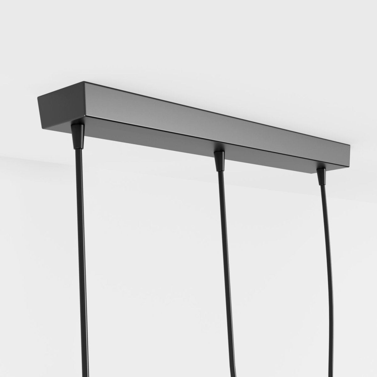 Industrial Iron Pendant Light Humanoid Figure Matte Black Angle