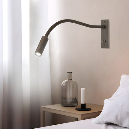 Industrial Metal Flexible Gooseneck Wall Lamp LED Back