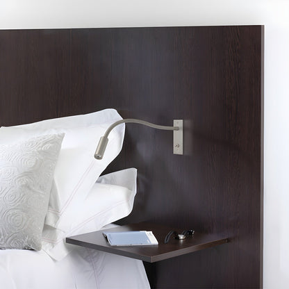 Industrial Metal Flexible Gooseneck Wall Lamp LED Close Up