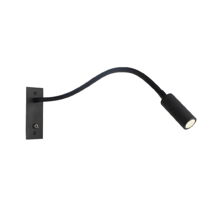 Industrial Metal Flexible Gooseneck Wall Lamp LED Front