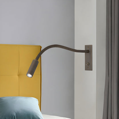 Industrial Metal Flexible Gooseneck Wall Lamp LED Side