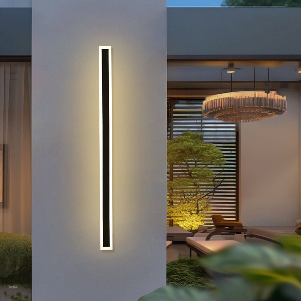 IP65 Modern Minimalism Decor Acrylic Black Outdoor LED Wall Lights Alternate