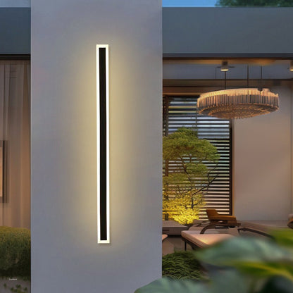 IP65 Modern Minimalism Decor Acrylic Black Outdoor LED Wall Lights Alternate