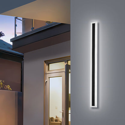 IP65 Modern Minimalism Decor Acrylic Black Outdoor LED Wall Lights Full