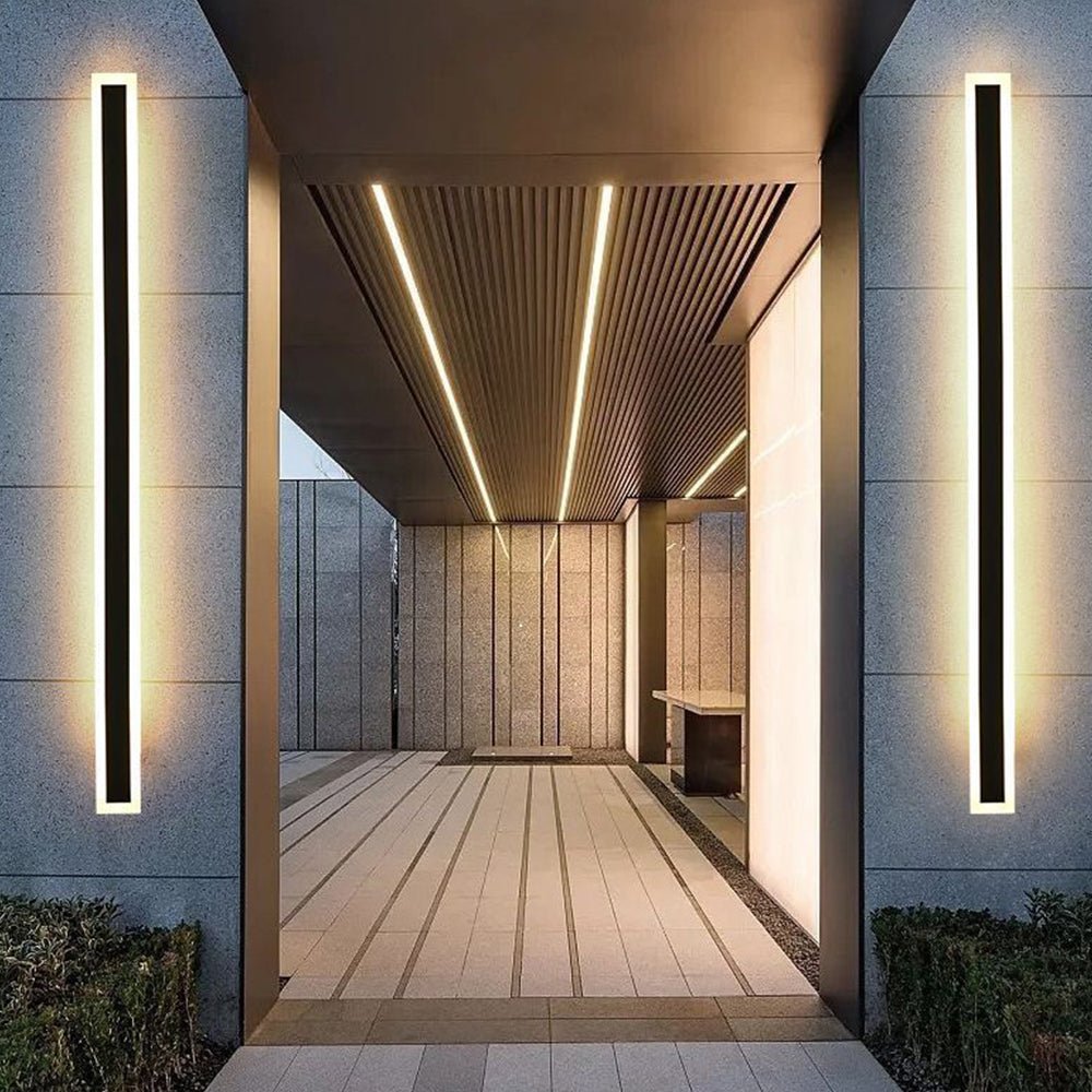 IP65 Modern Minimalism Decor Acrylic Black Outdoor LED Wall Lights Hero