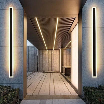 IP65 Modern Minimalism Decor Acrylic Black Outdoor LED Wall Lights Hero