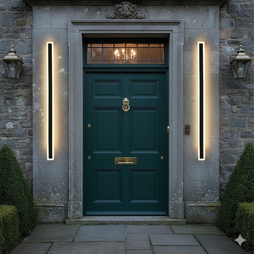 IP65 Modern Minimalism Decor Acrylic Black Outdoor LED Wall Lights View 13
