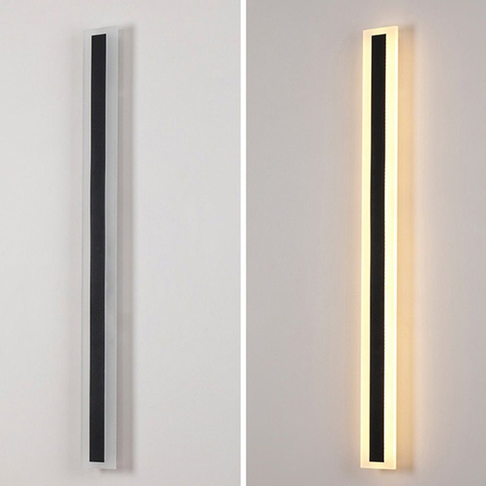 IP65 Modern Minimalism Decor Acrylic Black Outdoor LED Wall Lights View 21
