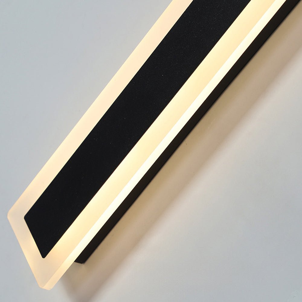IP65 Modern Minimalism Decor Acrylic Black Outdoor LED Wall Lights View 22