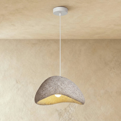 Japanese Sand Pendant Light Asymmetric Dome Alternate
