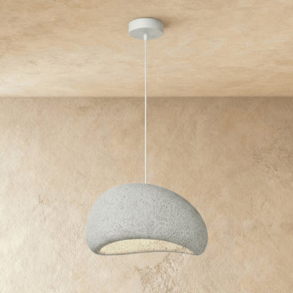 Japanese Sand Pendant Light Asymmetric Dome Hero