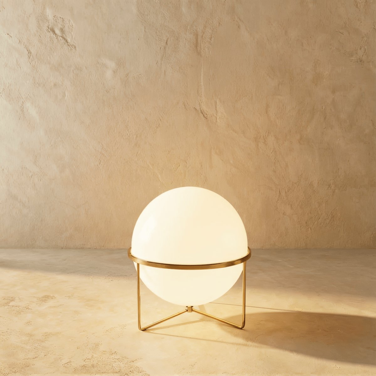 Japanese Steel Floor Lamp Stacked Sphere Hero