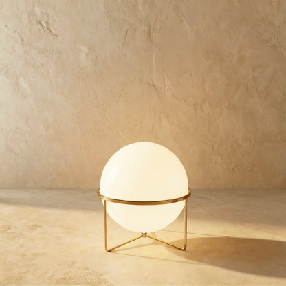 Japanese Steel Floor Lamp Stacked Sphere Hero