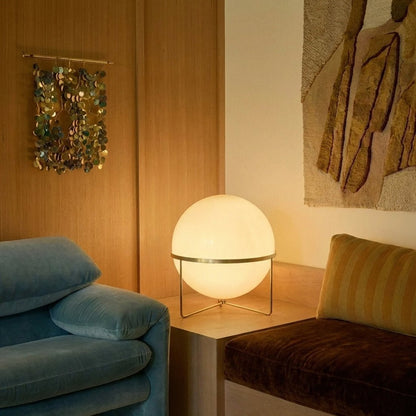 Japanese Steel Floor Lamp Stacked Sphere View 20