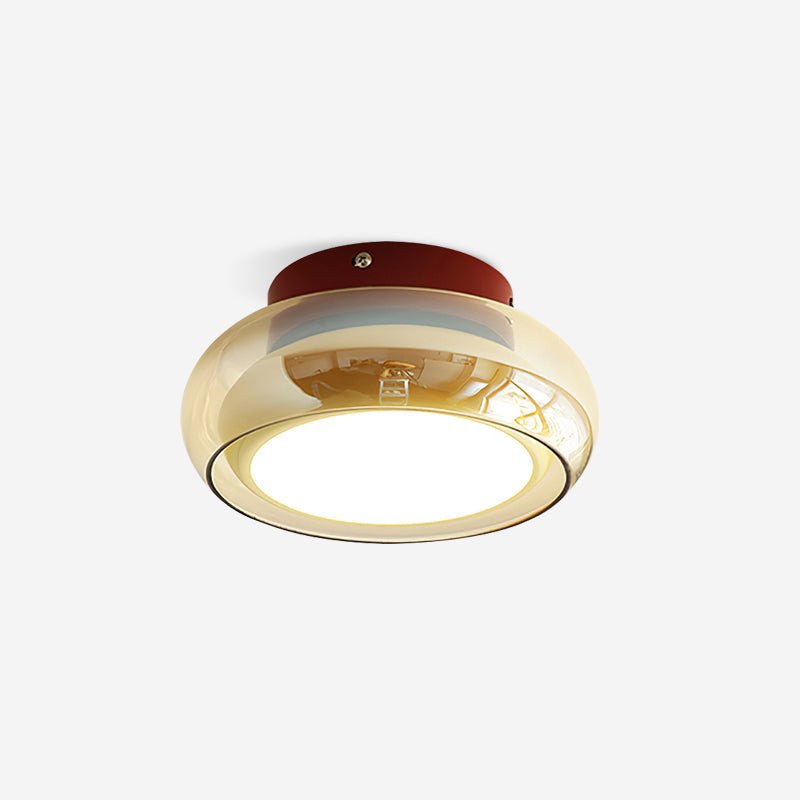 June Retro Glass Flush Mount Ceiling Light Hero