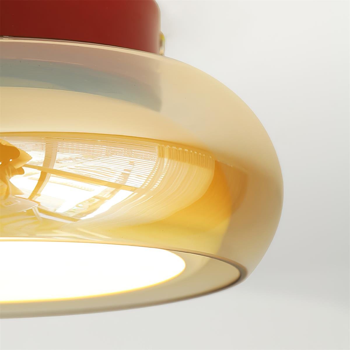June Retro Glass Flush Mount Ceiling Light View 13