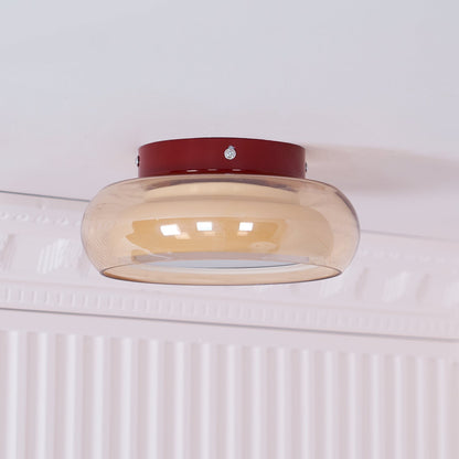 June Retro Glass Flush Mount Ceiling Light View 14