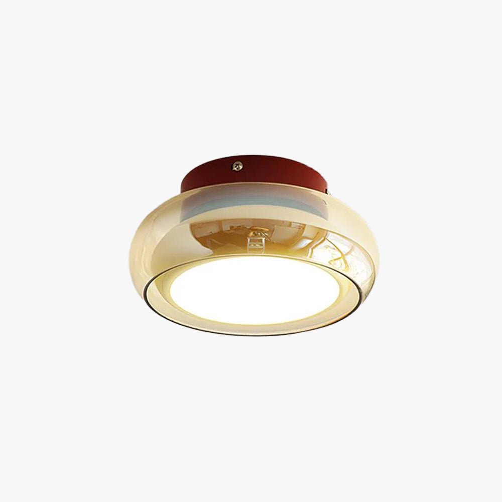 June Retro Glass Flush Mount Ceiling Light View 19