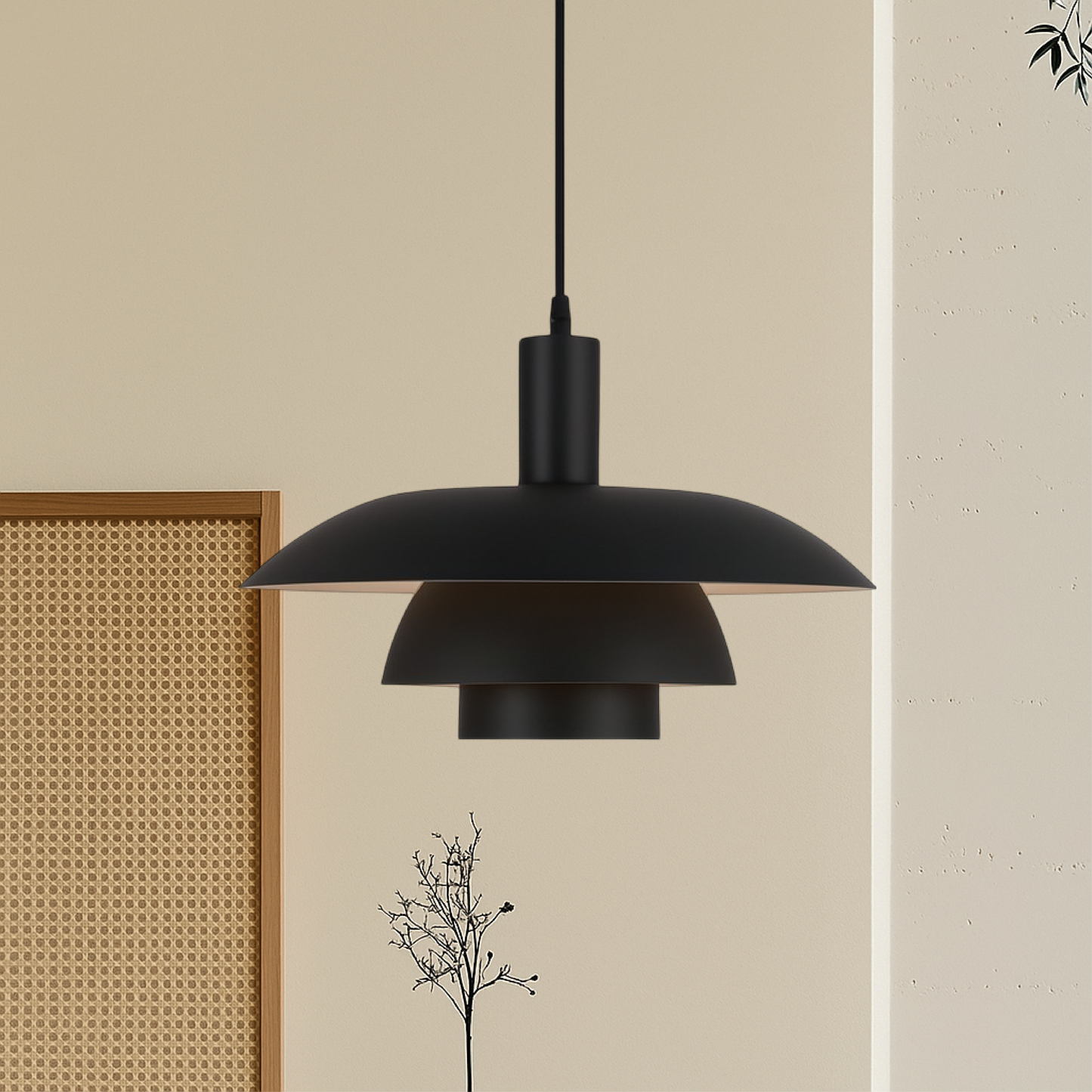 Pendant Light | Scandinavian Layered Shade For Dining Table Kitchen Island Living Room