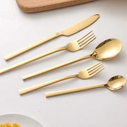 Stainless Steel Cutlery 30 Piece Set | Modern Dinnerware Utensils