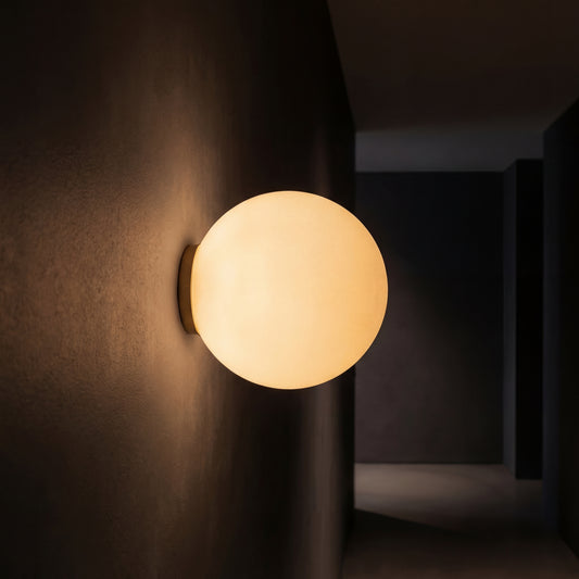 Globe Wall Light | Modern LED Round Sconce for Bathroom & Hallway